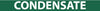 NMC B1285G-PIPEMARKER, CONDENSATE, 1X9, 3/4 LETTER,  PS VINYL (PAK OF 25)