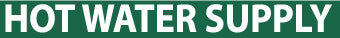 NMC B1294G-PIPEMARKER, HOT WATER SUPPLY, 1X9, 3/4  LETTER,  PS VINYL (PAK OF 25)