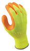 SHOWA Best Glove 317L-09 Size 9 Atlas Hi-Viz Grip 317 10 Gauge Abrasion Resistant Hi-Viz Orange Natural Latex Palm And Fingertip Coated Work Gloves With Hi-Viz Yellow Cotton And Polyester Knit Liner And Elastic Cuff  (1/PR)