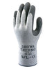 SHOWA Best Glove 451M-08 Size 8 Gray And Dark Gray Atlas Therma-Fit Seamless Loop-In Thermal Terry Cotton Lined Insulated Cold Weather Gloves With Elastic Cuff, Gray Latex Coated Palm And Fingertips And Rough Finish  (1/PR)