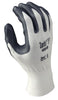 SHOWA Best Glove 4550-09 Size 9 Zorb-IT Cut Resistant Gray Nitrile Dipped Palm Coated Work Gloves With White Seamless Nylon And Polyester Knit Liner And Elastic Cuff  (1/PR)