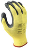 SHOWA Best Glove 4560-11 Size 11 Zorb-IT Ultimate Cut Resistant Gray Nitrile Dipped Palm Coated Work Gloves With Yellow Seamless Kevlar Knit Liner And Elastic Cuff  (1/PR)