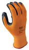 SHOWA Best Glove 4570-08 Size 8 Zorb-IT HV Abrasion Resistant Gray Nitrile Dipped Palm Coated Work Gloves With Hi-Viz Orange Seamless Nylon And Polyester Knit Liner And Elastic Cuff  (1/PR)