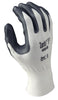 SHOWA Best Glove 4575-08 Size 8 Zorb-IT Extra Abrasion Resistant Gray Nitrile Dipped Palm Coated Work Gloves With White Seamless Nylon And Polyester Knit Liner And Elastic Cuff  (1/PR)
