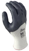 SHOWA Best Glove 4575-09 Size 9 Zorb-IT Extra Abrasion Resistant Gray Nitrile Dipped Palm Coated Work Gloves With White Seamless Nylon And Polyester Knit Liner And Elastic Cuff  (1/PR)