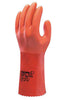 SHOWA Best Glove 620-XXL-11 Size 11 Orange Atlas 12" Cotton Knit Lined Cotton And PVC Fully Coated Chemical Resistant Gloves With Rough And Textured Finish And Gauntlet Cuff  (1/PR)