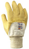 SHOWA Best Glove 63PNFW-10 Size 10 The Original Nitty Gritty Cut Resistant Yellow Natural Rubber Palm Coated Work Gloves With White Cotton And Flannel Liner And Knit Wrist  (1/PR)
