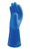 SHOWA Best Glove 660XXL-11 Size 11 Blue Atlas 12" Cotton Knit Lined 1.3 mm Cotton And PVC Fully Coated Chemical Resistant Gloves With Rough And Textured Finish And Gauntlet Cuff  (1/PR)