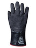 SHOWA Best Glove 6781R-10 Size 10 Black Insulated Neo Grab Cotton Jersey Lined Cold Weather Gloves With Gauntlet Cuff, Neoprene Coated And Wrinkle Finish  (1/PR)