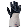 SHOWA Best Glove 7066-10 7066-10 Size 10 Nitri-Pro Heavy Duty Liquid Resistant Navy Nitrile Impregnation Palm Coated Work Gloves With White Cotton And Jersey Liner And Safety Cuff  (1/PR)