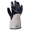 SHOWA Best Glove 7066R-10 7066R-10 Size 10 Nitri-Pro Heavy Duty Liquid Resistant Navy Nitrile Impregnation Palm Coated Work Gloves With White Cotton And Jersey Liner And Safety Cuff  (1/PR)