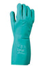 SHOWA Best Glove 747-11 Size 11 Green Nitri-Solve 19" 22 mil Unsupported Nitrile Fully Coated Chemical Resistant Gloves With Bisque And Textured Finish And Gauntlet Cuff (Chlorinated)  (1/PR)
