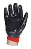 SHOWA Best Glove 7199NC-10 7199NC-10 Size 10 Nitri-Pro Heavy Duty Cut Resistant Navy Nitrile Palm And Finger Coated Work Gloves With White Cotton And Jersey Liner And Gauntlet Cuff  (1/PR)