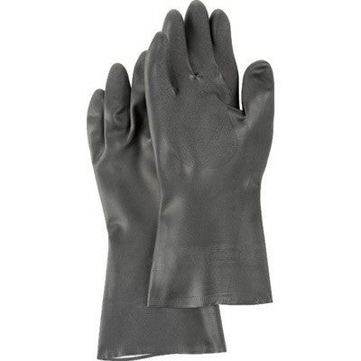 SHOWA Best Size  723XL-10 0 X-Large Black Chloroflex 13" Flock Lined 24 mil Unsupported Neoprene Chemical Resistant Gloves With Tractor Tread Finish And Slip-On Cuff  (1/PR)