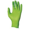 SHOWA Best Glove 7705PFTM Medium Hi-Viz Green 9 1/2" N-DEX Free 4 mil Nitrile Ambidextrous Powder-Free Disposable Gloves With Textured Finger Tip Finish And Rolled Cuff  (1/BX)