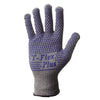 SHOWA Best Glove 8113C-07 Size 7 Light Gray T-FLEX Dotted Style 13 gauge Light Weight Dyneema Ambidextrous Cut Resistant Gloves With Knit Wrist, Lycra Spandex Thermax Lined, PVC Dots Coating And AlphaSan Antimicrobial Treatment  (1/EA)