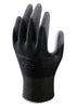 SHOWA Best Glove BO500B-L Large SHOWA 13 Gauge Abrasion Resistant Dark Gray Polyurethane Palm Coated Work Gloves With Black Seamless Nylon Knit Liner And Knit Wrist  (1/PR)