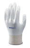 SHOWA Best Glove BO500W-M Medium 13 Gauge Abrasion Resistant White Polyurethane Palm Coated Work Gloves With White Seamless Nylon Knit Liner And Knit Wrist  (1/PR)