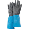 SHOWA Best Size  CHMM-08  Medium Black Chem Master 13" Flock Lined 26 mil Unsupported Neoprene Rubber Latex Chemical Resistant Gloves With Tractor Tread Finish And Straight Cuff  (1/PR)