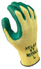 SHOWA Best Glove KV350L-09 Size 9 Atlas 10 Gauge Cut Resistant Green Nitrile Dipped Palm Coated Work Gloves With Yellow Seamless Kevlar Knit Liner  (1/PR)
