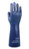 SHOWA Best Glove NSK24-11 Size 11 Royal Blue NSK-24 14" Cotton Interlock Knit Lined 24 mil Supported Nitrile Fully Coated Chemical Resistant Gloves With Rough Finish And Gauntlet Cuff  (1/PR)