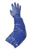 SHOWA Best Glove NSK26-11 Size 11 Royal Blue NSK-26 26" Cotton Interlock Knit Lined 2 mil Supported Nitrile Fully Coated Chemical Resistant Gloves With Rough Finish And Gauntlet Cuff  (12/PR)