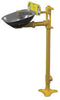 Bradley S19214B Pedestal Mounted Barrier Free Eye Wash Unit With Stainless Steel Eye Wash Bowl  (1/EA)