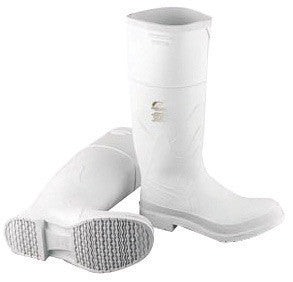 Onguard Industries 81012-08 Size 8 White 16" PVC Knee Boots With Safety-Loc Outsole, Steel Toe And Removable Insole  (1/PR)