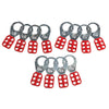 Brady 65376 Red Vinyl Coated High Tensile Steel Lockout Hasp With 1 1/2'' Jaw (1/EA)