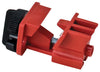 Brady 66321 Red Glass Filled Nylon Tie Bar Universal Multi-Pole Breaker Lockout (1/EA)