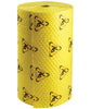 Brady CH30DP 30'' X 150' SPC Yellow 1-Ply Meltblown Polypropylene Dimpled Heavy Weight Sorbent Roll, Perforated Every 15'' and Up The Center (1 Roll)