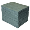 Brady GP100 15'' X 19'' SPC GP Gray 1-Ply Meltblown Polypropylene Dimpled Full Size Heavy Weight Sorbent Pad (1 Bale)