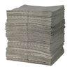 Brady GP500 15'' X 19'' SPC GP Gray 1-Ply Meltblown Polypropylene Dimpled Light Weight Sorbent Pad (100 Per Bag) (100/EA)