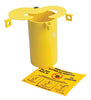 Brady PLO23 Yellow 3'' X 5 1/2'' Thermoplastic Prinzing 3-In-1 Plug Lockout With (2) Sliding Top Lids (1/EA)