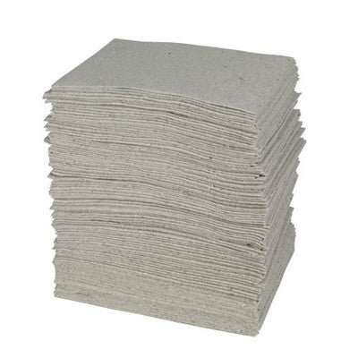 Brady RF100 15'' X 19'' SPC Re-Form Gray 1-Ply Meltblown Polypropylene Heavy Weight Sorbent Pad (1 Case)