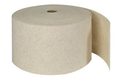 Brady RFOP14P 14 1/4'' X 150' Re-Form White 80% Natural Cotton Fiber Heavy Weight Sorbent Roll, Perforated Every 19'' (1 Case)