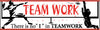 NMC BT24-BANNER, TEAMWORK THERE IS NO ''I'' IN TEAMWORK, 3FT X 10FT (1 EACH)