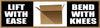 NMC BT26-BANNER, LIFT WITH EASE BEND WITH KNEES, 3FT X 10FT (1 EACH)