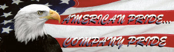 NMC BT34-BANNER, AMERICAN PRIDE COMPANY PRIDE, 3FT X 10FT (1 EACH)