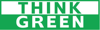 NMC BT36-THINK GREEN, 3FT X 10 FT, POLYETHYLENE (1 EACH)