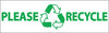 NMC BT37-PLEASE (GRAPHIC) RECYCLE, 3FT X 10FT, POLYETHYLENE (1 EACH)