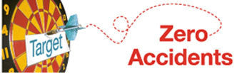 NMC BT41-BANNER, TARGET ZERO ACCIDENTS, 3FT X 10FT. (1 EACH)