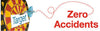 NMC BT41-BANNER, TARGET ZERO ACCIDENTS, 3FT X 10FT. (1 EACH)