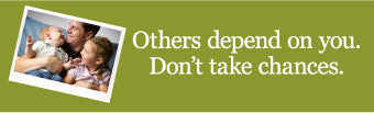 NMC BT43-BANNER, OTHERS DEPEND ON YOU. DON'T TAKE CHANCES, 3FT X 10FT (1 EACH)