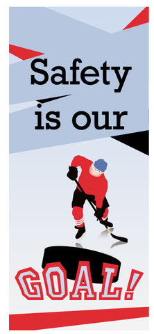 NMC BT51-BANNER, SAFETY IS OUR GOAL, 60'' X 26'' (1 EACH)