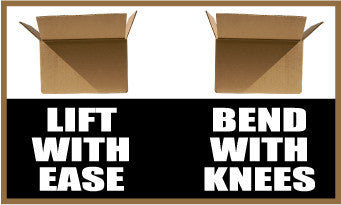 NMC BT526-BANNER, LIFT WITH EASE BEND WITH KNEES, 3FT X 5FT (1 EACH)