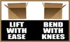 NMC BT526-BANNER, LIFT WITH EASE BEND WITH KNEES, 3FT X 5FT (1 EACH)