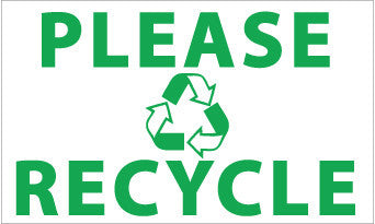 NMC BT537-PLEASE (GRAPHIC) RECYCLE, 3FT X 5FT, POLYETHYLENE (1 EACH)