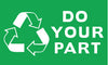 NMC BT539-(GRAPHIC) DO YOUR PARTK, 3FT X 5FT, POLYETHYLENE (1 EACH)