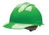 Bullard 30HGR Hi-Viz Green Class E or G Type I Classic C30 3000 Series HDPE Cap Style Hard Hat With 6-Point Ratchet Suspension, Accessory Slots, Chin Strap Attachment And Absorbent Cotton Brow Pad  (1/EA)